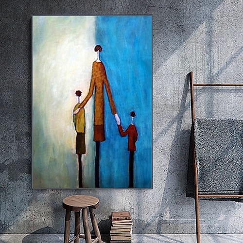  Mintura handgefertigte Ölgemälde mit abstrakter Figur auf Leinwand, moderne Wandkunst, Raumdekoration, Bild für die Inneneinrichtung, gerolltes, rahmenloses, ungedehntes Gemälde