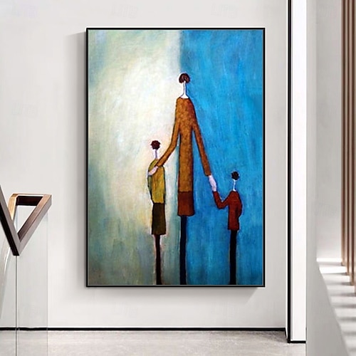  Mintura handgefertigte Ölgemälde mit abstrakter Figur auf Leinwand, moderne Wandkunst, Raumdekoration, Bild für die Inneneinrichtung, gerolltes, rahmenloses, ungedehntes Gemälde
