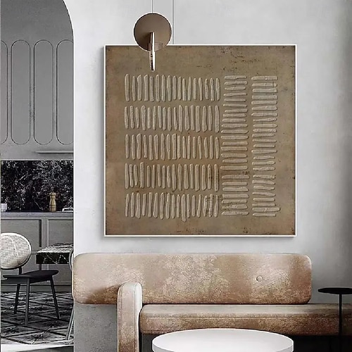  große abstrakte Leinwandkunst, graues minimalistisches abstraktes Gemälde, nordisches abstraktes Gemälde, abstraktes Gemälde fürs Wohnzimmer, abstrakte Wandkunst im Boho-Stil
