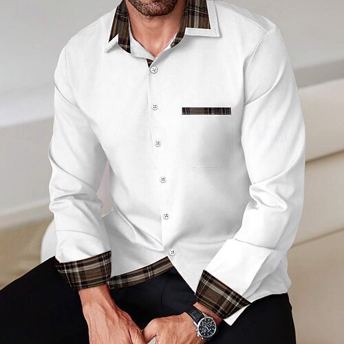 Alimens & Gentle - Camisa De Vestir Para Hombre, Manga Larga, Resistente A Las Arrugas, Lisa, Elástica, Con Botones, Negro -, M