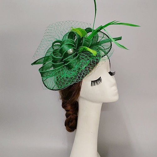 fascinator for green dress Cabotine Green Dress & Fascinator 44 – The Wardrobe