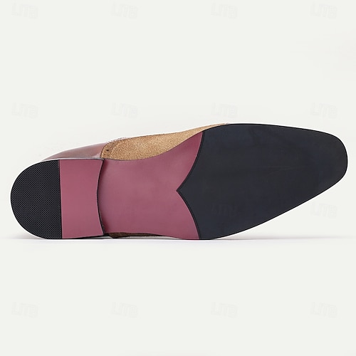  Oxford-Schuhe für Herren aus hochwertigem Rindsleder und Wildleder mit Flügelkappe, Schnürschuh-Design im Brogue-Stil, stilvolle formelle Schuhe für Business, Hochzeiten und besondere Anlässe
