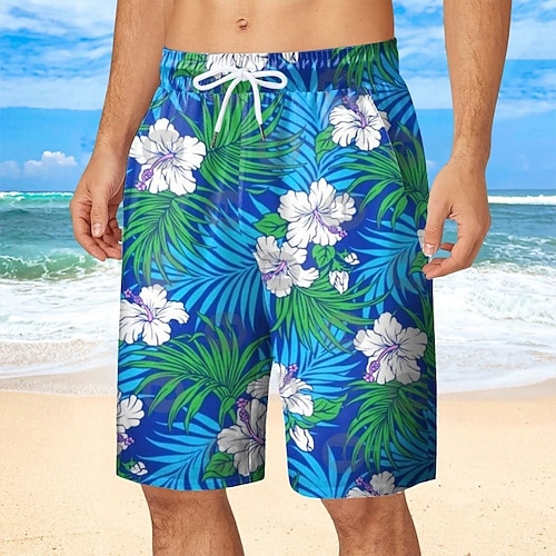 Pantaloncini Da Spiaggia Uomo Germania Con Tasche - Vita Elastica E Fodera In Rete - Costumi Surf Estivi