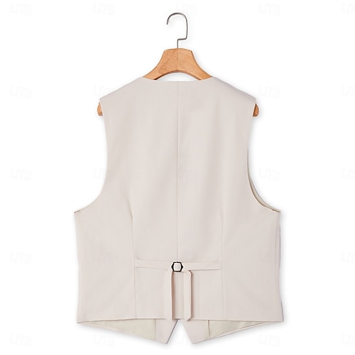  Men's Linen Suits Wedding Shorts Waistcoat Beach Summer Solid Formal Light Blue Sky Blue Dark Navy Colored Causal 2 Piece Tailored Fit