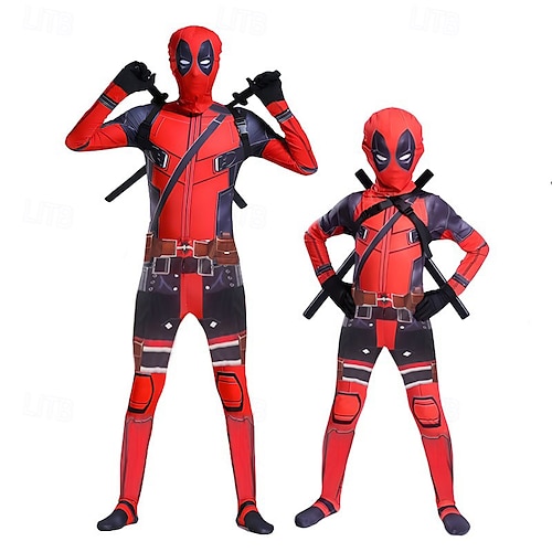 

Deadpool & Wolverine Deadpool Cosplay Costume Bodysuits Men's Boys Movie Cosplay Carnival Masquerade Party / Evening