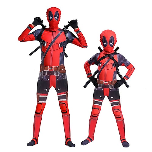 

Deadpool & Wolverine Deadpool Cosplay Costume Bodysuits Men's Boys Movie Cosplay Carnival Masquerade Party / Evening