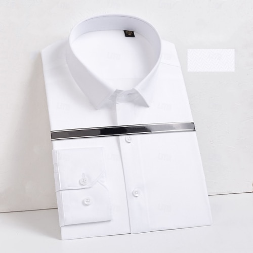 white christmas dresses David Donahue Blue Micro Textured Non-Iron Dress Shirt Blue / 18x34/35 main image 1