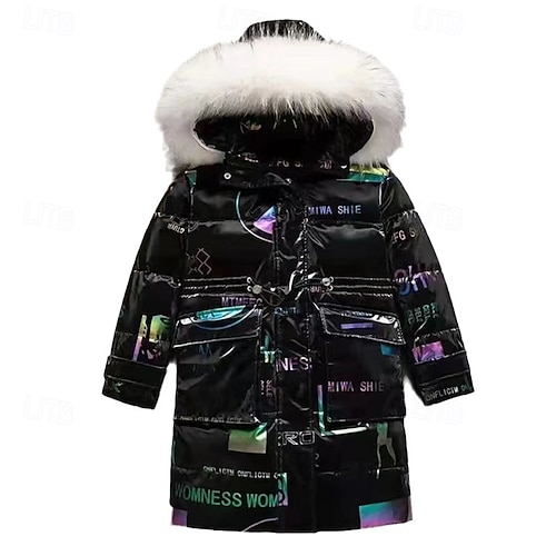  doudoune pour fille, doudoune pour enfant, manteau imperméable en coton pour l'extérieur, vêtements d'extérieur, 4 à 13 ans, automne, noir, rose, vert