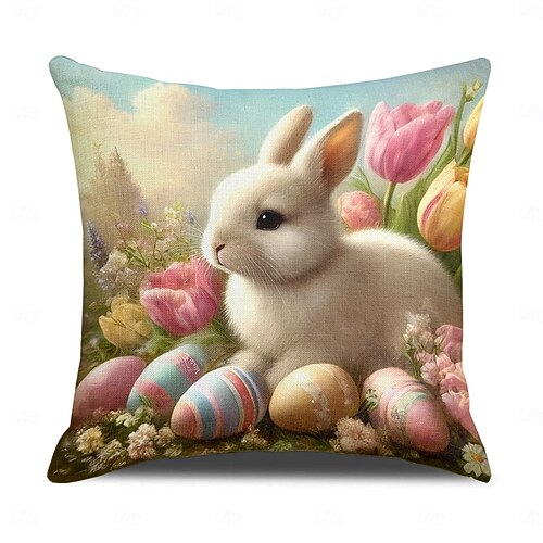 2026年 イースター装飾トスピロー カバー 1PC バニー エッグ ソフト