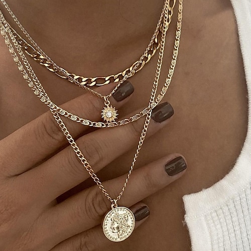 Collane con ciondolo Cromo Per donna Elegante Classico Collana Per Giornaliero