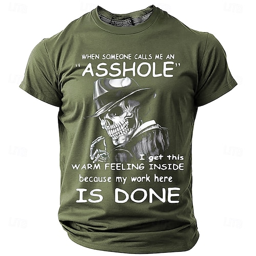  Herren Unhöfliches Anstößiges Lustiges T-Shirt Kurzarm T-Shirt 3D Druck Rundhals T-Shirt Mode Alltag Straße Alltag Schwarz Blau Grün Sommer Frühling Bekleidung Apparel S M L XL XXL XXXL