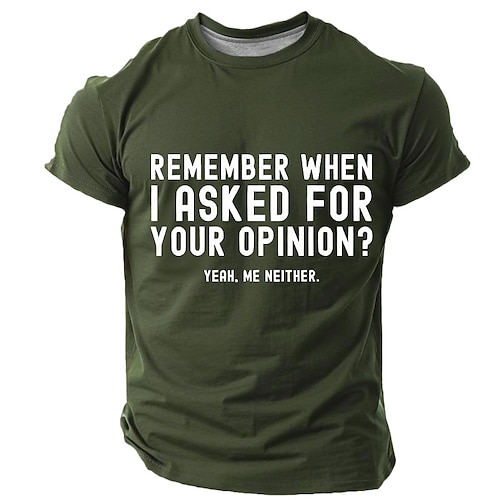 

Men's Funny T Shirt Short Sleeve T shirt 3D Print Crew Neck Shirt Fashion Daily Street Daily Black Blue Green Summer Spring Clothing Apparel S M L XL XXL XXXL