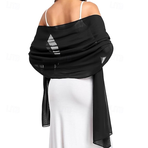 Shawl Wraps for Women Wedding Evening Chiffon Soft Shawls for Wedding Guest  Bridal Scarf 2026 - $15.99