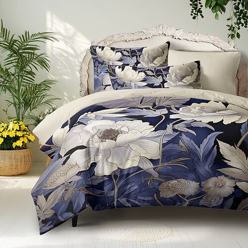 Moonlight Bedding 3 Piece Printed Duvet Cover Set Hotel Quality Microfiber