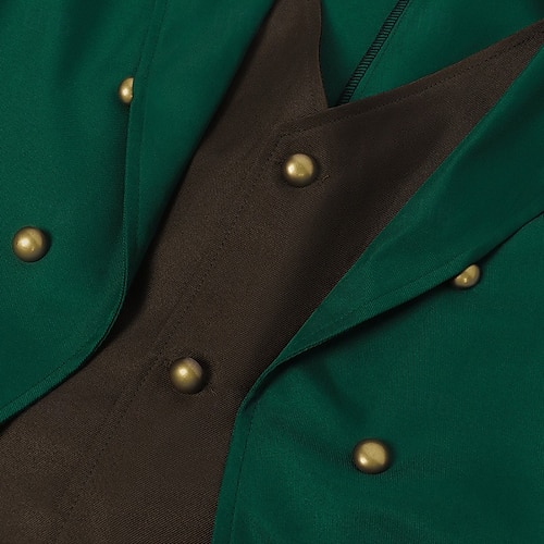  St. Patrick 2026 Irish Carnival Blouse / Shirt Outfits Tailcoat Retro Vintage Rococo Victorian Adults' Men's Carnival Mardi Gras St. Patrick's Day Party Performance Masquerade Easy Carnival Costume