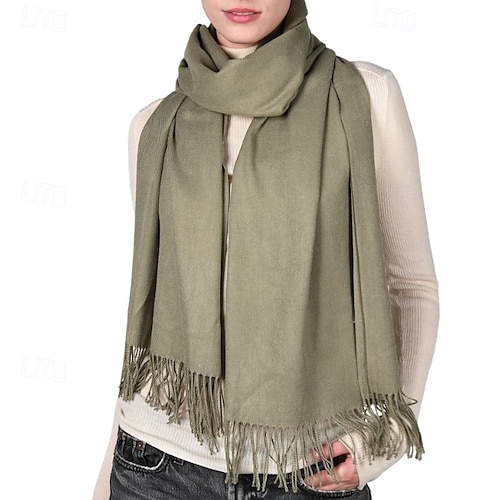 Soft Silky Pashmina Shawl Wraps Solid Colors Scarf for Wedding Evening  Dresses 2026 - GBP 15