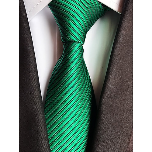 cravate en satin rayé pour homme, une variété de couleurs pour répondre à différents besoins de correspondance, adaptée aux affaires, aux mariages et aux événements formels, cravate élégante et à la mode