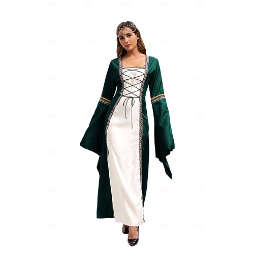 Retro Vintage Medieval Dress Bell Sleeve Puff Sleeve Viking Elven Fancy  Dress Women's Celtic Fantasy Halloween Carnival Masquerade Casual Daily  LARP Adults' Dress All Seasons 2026 - CAD $100.99