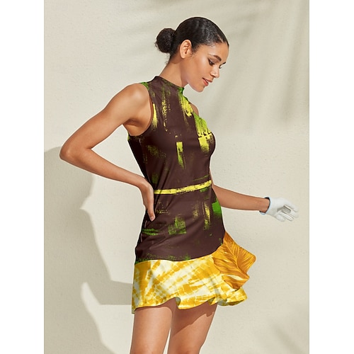 gold golf dress Gold RAOCE Sequinned Slip Evening Dress Gown