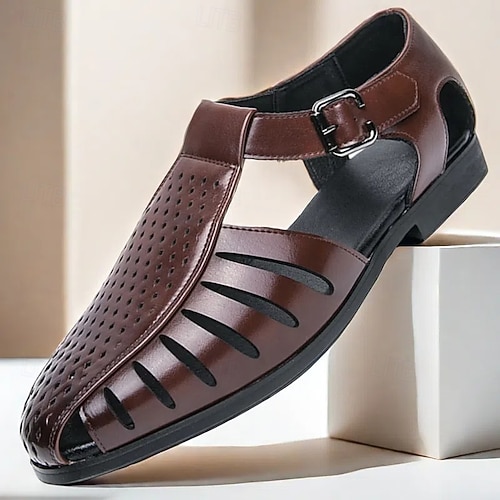mens leather dress sandals Closed Toe - Sandals theyre perfect for any occasion. Men's Closed Toe Leather Dress