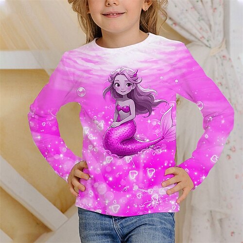 T-shirt Basique Fille YD Rose - Polyester - Taille 11-12 Ans
