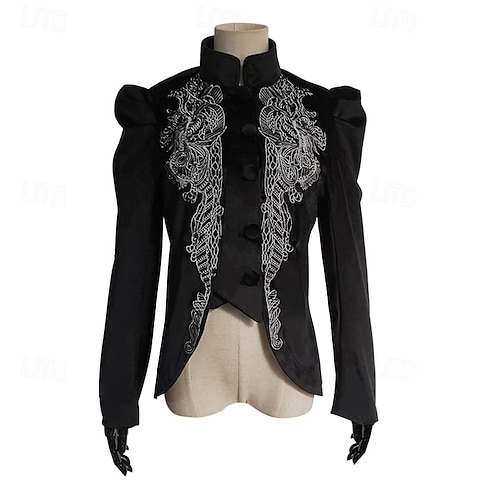 Punk & Gothic Medieval Renaissance Coat Cosplay Costume Goth Girl Fancy  Dress Women's Fantasy Royal Steampunk Halloween Carnival Masquerade Daily  Wear Adults' Coat Homecoming Dresses 2026 - $62.99