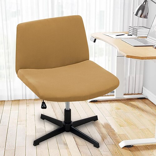 Armless Chair Cover, Cat Scratch Proof Soft Office Desk Chair