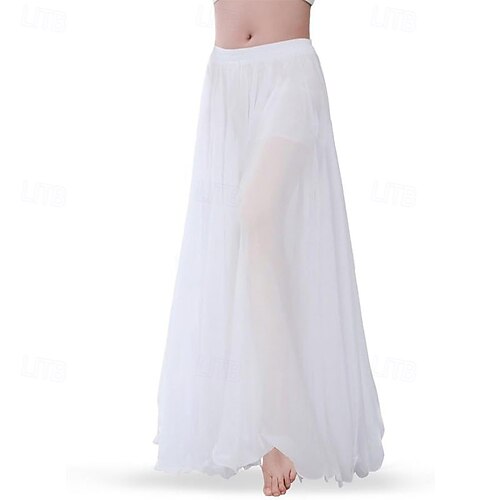 Women's Belly Dance Skirt Chiffon Dance Dress Family Photo Clothing Flowing  Maxi Dress Halloween Costume Gift 2026 - $52.99