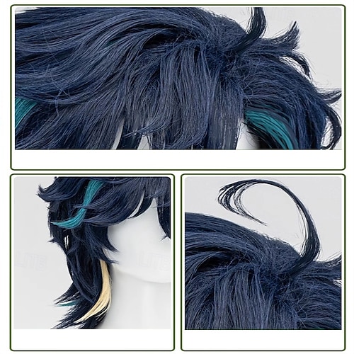  Genshin Impact Kinich Anime Cosplay Paruky Cosplay Paruky předvečer Všech svatých Karneval Párty Comic Con Paruka Pro Pánské Dospělé