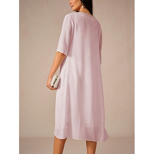  dam chiffong cover-up jacka enfärgad elegant snygg halvärm salvia grön sommar vår