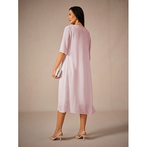  dam chiffong cover-up jacka enfärgad elegant snygg halvärm salvia grön sommar vår