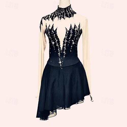 strapless open back dress Competition Figure Skating Dress main image 1