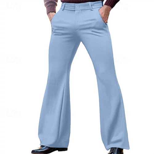 Retro Vintage 1970s Trousers Bell Bottom Pants Flared Trousers