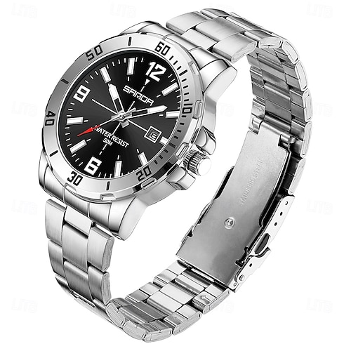 SANDA 3265 Men's Quartz Watch Simple and Fashionable Large Dial