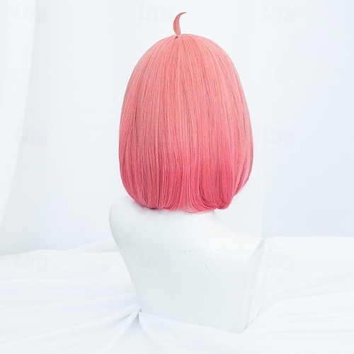  Cosplay Wigs Women's Bob With Bangs / Heat Resistant Fiber kinky Straight Pink Teen Adults' Anime Wig / Synthetic Hair