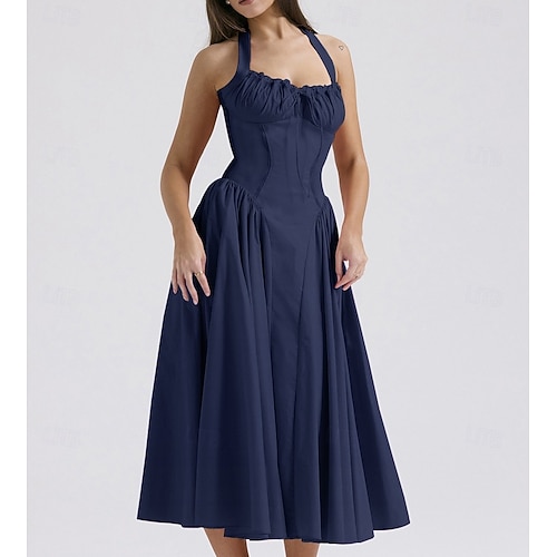 knee length dresses for ladies Renaissance Ruffle Midi Dress – The Starry Owl