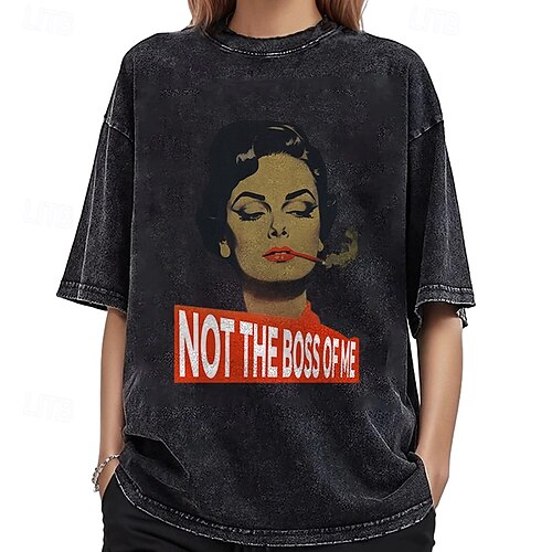 T-shirt traspirante da donna casual a maniche corte maglietta da donna girocollo oversize top leggera morbida, cachi, XL
