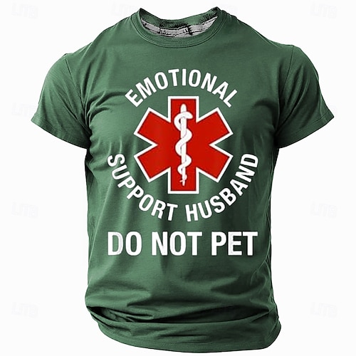  Férfi Család Vicces szleng Póló Rövid ujjú póló 3D nyomtatás Terített nyak Ing Divat Napi Utca Napi Fekete Rubin Medence Nyár Tavasz Ruházat S M L XL XXL XXXL 4XL