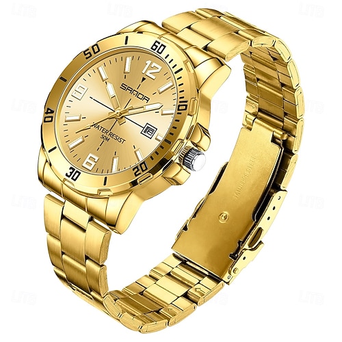 SANDA 3265 Men's Quartz Watch Simple and Fashionable Large Dial