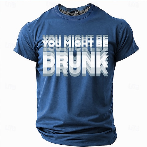  Férfi Vicces szleng Póló Rövid ujjú póló 3D nyomtatás Terített nyak Ing Divat Napi Utca Napi Fekete Rubin Medence Nyár Tavasz Ruházat S M L XL XXL XXXL 4XL