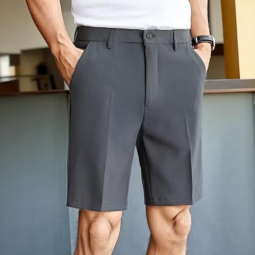 mens formal dress shorts Men's Black And White Tuxedo Shorts Suit – Modern Formal With Pants Wedding, Party Special Events 34 Short or Extra Small main image 0