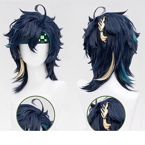  Genshin Impact Kinich Anime Cosplay Paruky Cosplay Paruky předvečer Všech svatých Karneval Párty Comic Con Paruka Pro Pánské Dospělé