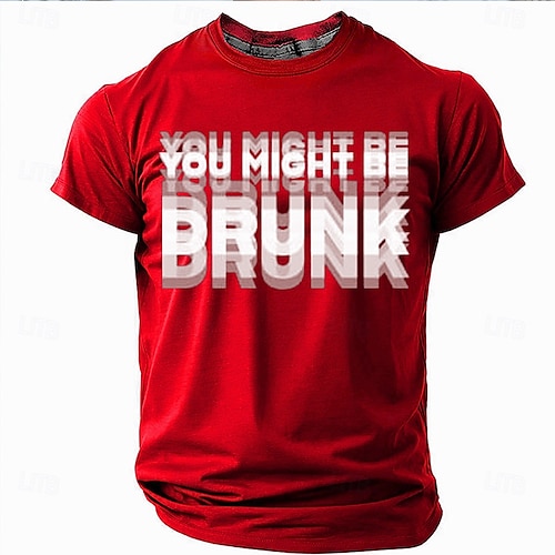  Férfi Vicces szleng Póló Rövid ujjú póló 3D nyomtatás Terített nyak Ing Divat Napi Utca Napi Fekete Rubin Medence Nyár Tavasz Ruházat S M L XL XXL XXXL 4XL