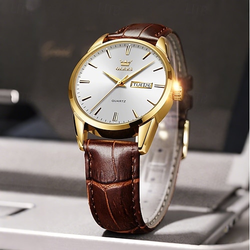 Relojes para hombre con calendario luminoso, cronógrafo con pantalla semanal, reloj de cuarzo multifunción, relojes deportivos impermeables para hombre