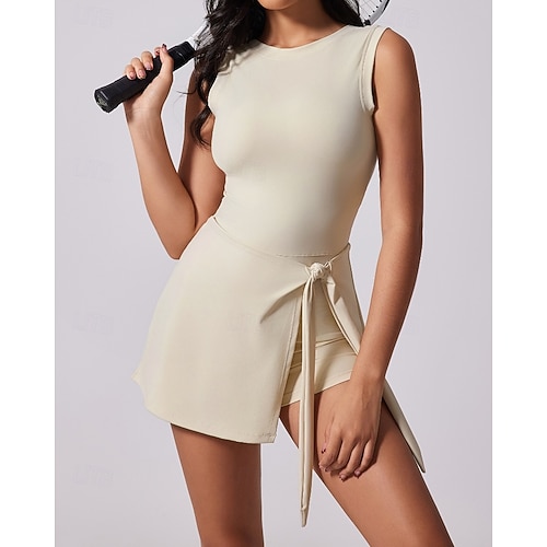 cream tennis dress Love At First Serve Cream Tennis Dress