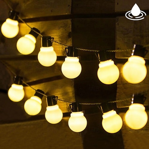 solare esterno impermeabile 5 m 3,5 m g50 retro lampadina led luci stringa natale matrimonio fiore strada giardino patio matrimonio esterno luce decorativa stringa illuminazione natalizia