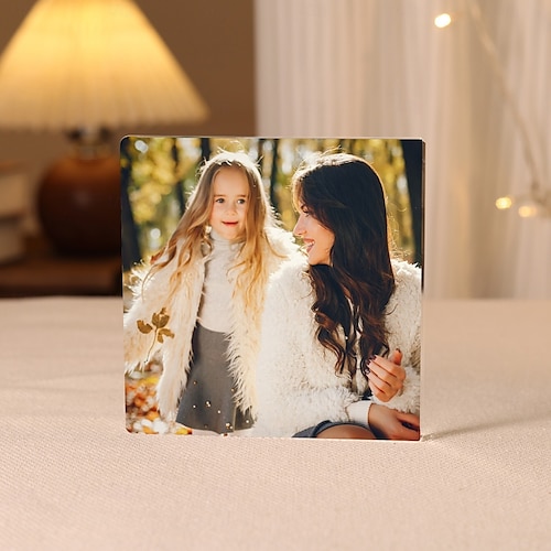  Blocco foto personalizzato Acquisto di blocchi in vetro acrilico Personalizzato Blocco fotografico Regalo di nozze Compleanno Festa del papà Matrimoni
