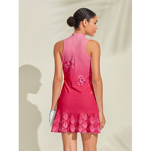  Dam golfklänning Rosa Ärmlös Golfkläder för damer Kläder Outfits Bär kläder