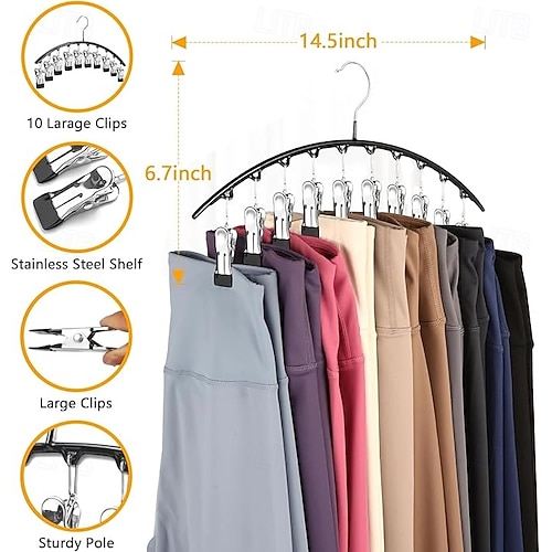 Leggings, per leggings, organizer per armadio con 24 tasche per pantaloni, tasche double face, salvaspazio, staffa per leggings sopra la porta, per riporre