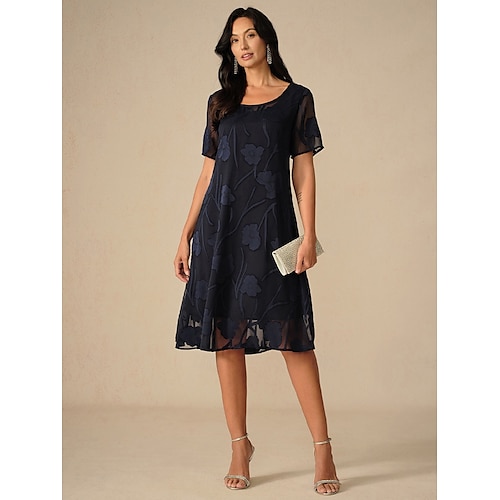 sachin and babi light blue dress Womens Friends Like These Black/White Geo Chiffon Short Sleeve Midi Dress US 12